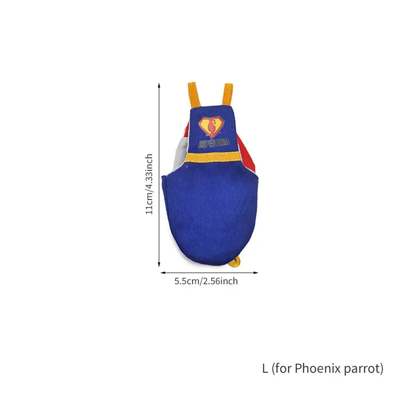 Traje de Vuelo Reutilizable para Loro de Algodón