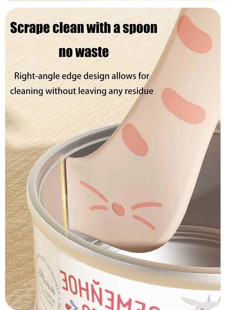 Silicone Pet Food Spoon with Airtight Can Lid