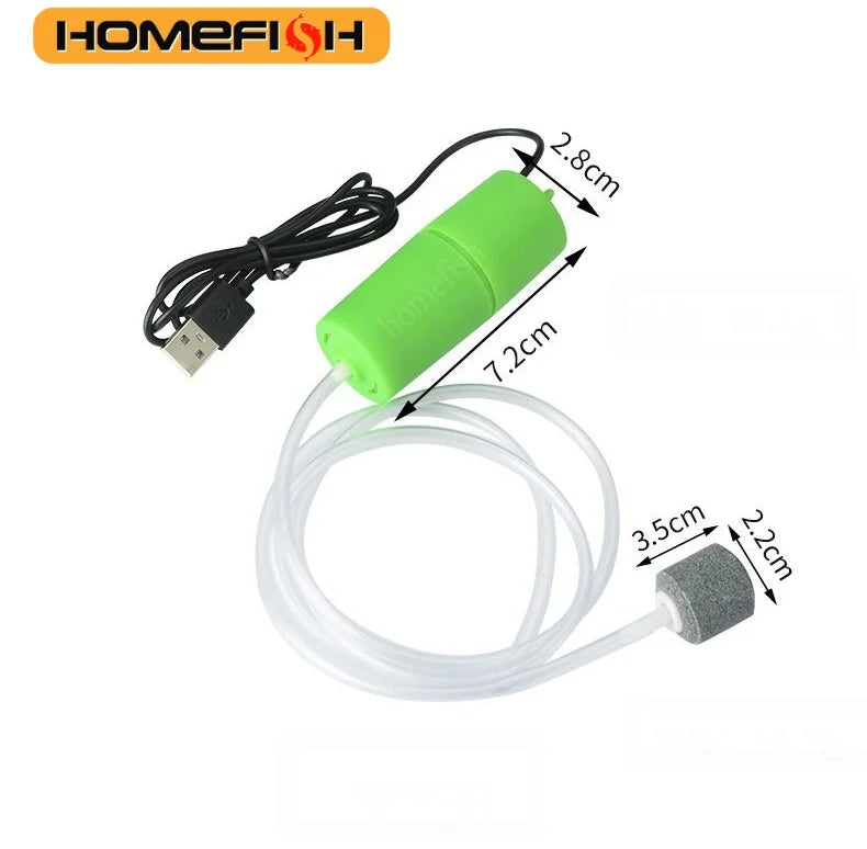Kompakte USB-Aquarienluftpumpe