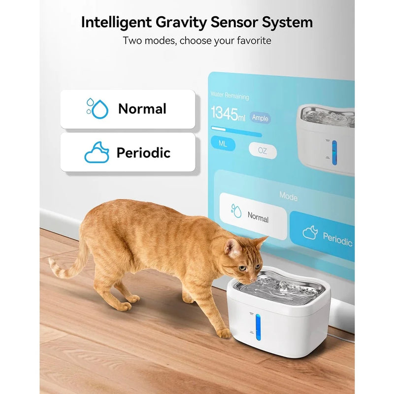 Fuente de Agua Inteligente para Gatos con WiFi y Sensor de Peso