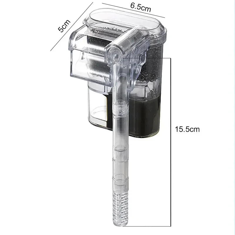 Suspended USB Aquarium Filter - Mini 2.5W for Small Tanks