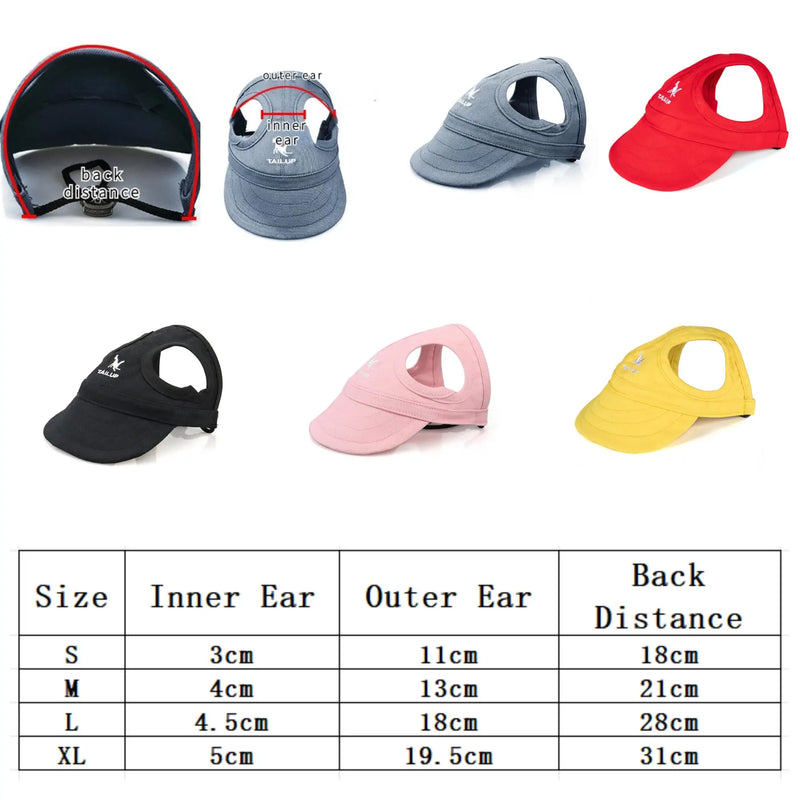 Gorra de Béisbol Ajustable para Perros