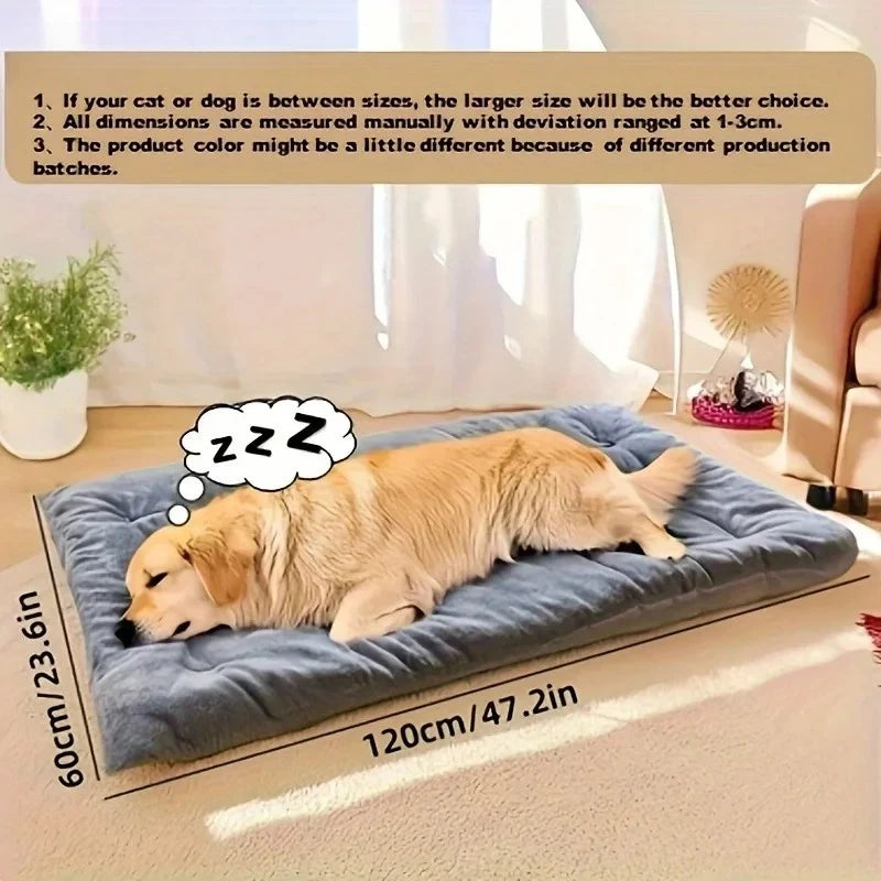 Grande Coussin pour Chien en Peluche avec Confort Polyester Épaissi