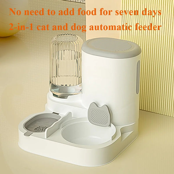 Dispensador automático de comida y agua para mascotas
