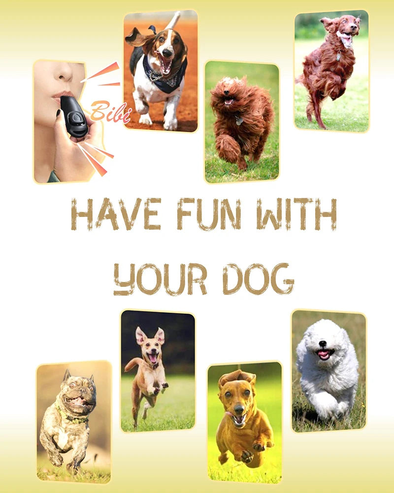 Zwei-in-Eins-Hundepfeife und Clicker für das Hundetraining