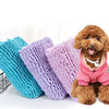 Ultra-Absorbent Chenille Pet Bath Towel with Massage Effect