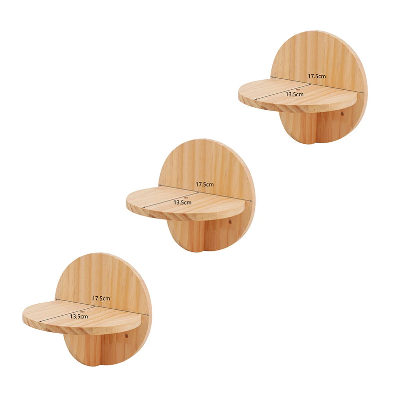 Étagère Murale pour Chat en Forme de Lune avec Hamac