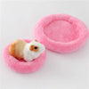 Plush Cozy Nest Bed for Small Pets