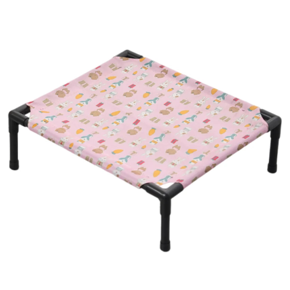 Elevated Pet Bed with Detachable Frame and Breathable Mesh