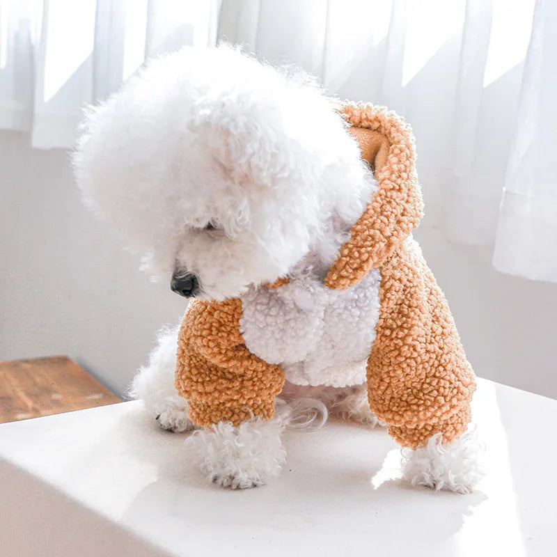Suéter con Capucha de Lana Berber para Perro