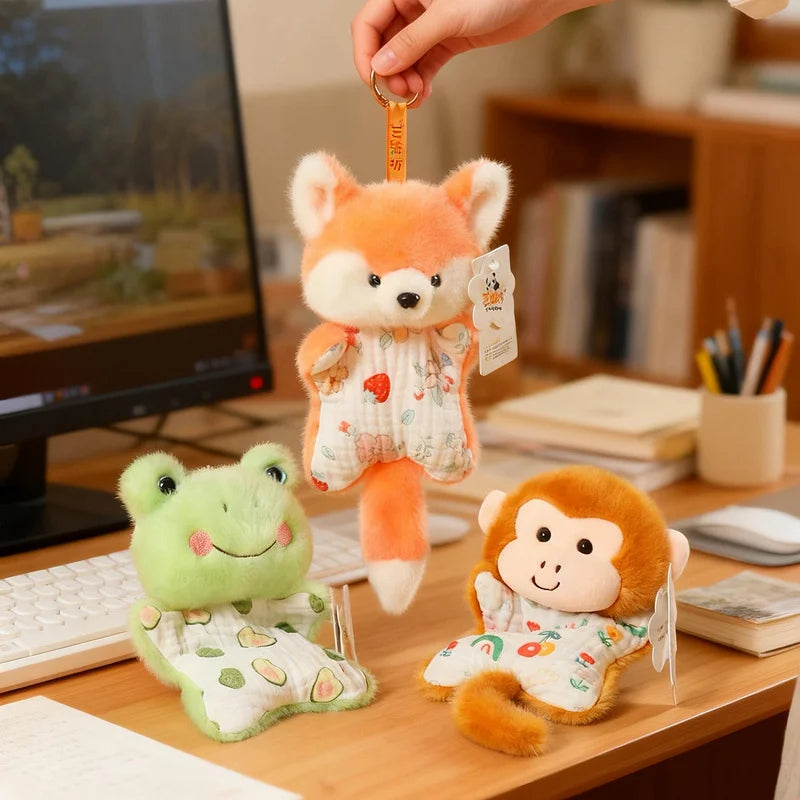 Adorable Cartoon Bean Bag Plush Toy – Soft Forest Animal Stuffed Doll
