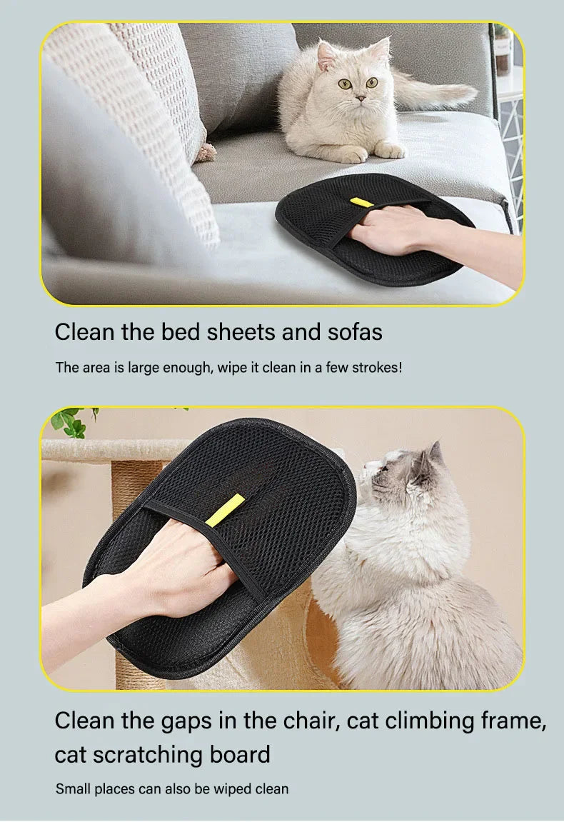 Pet Hair Removal Mitts for Cats and Dogs