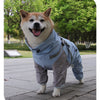 Double-Layer Waterproof Dog Raincoat with Built-in Harness and Detachable Hood
