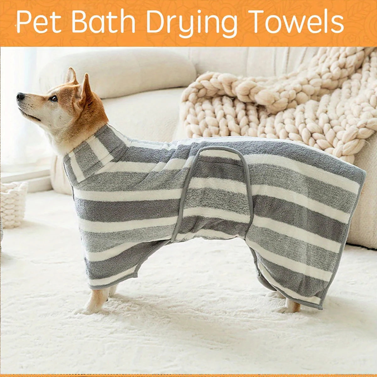 Extra Large Quick-Dry Microfiber Pet Bath Towel