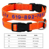 Personalisierte bestickte Nylon-Hundehalsband