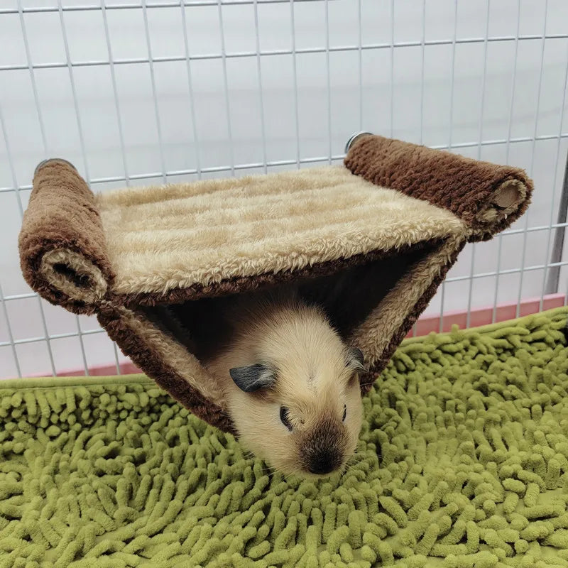Hamac-Lit Doublement Doux pour Petits Animaux