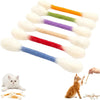 Cat Teaser Wand Set with Replacement Fleece Tops