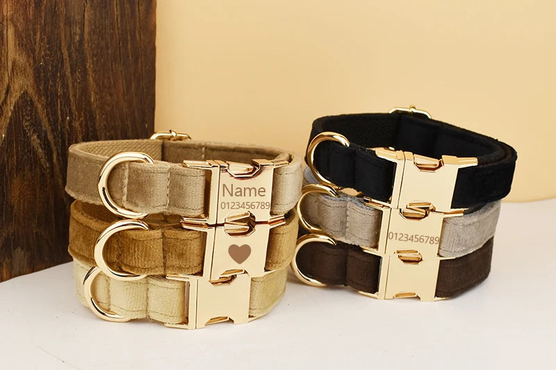 Personalisiertes Halsband, Geschirr & Leine Set mit abnehmbarem Fliegenknoten