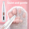 Rechargeable USB Pet Paw Trimmer – Quiet Hair Clipper for Cats and Dogs
