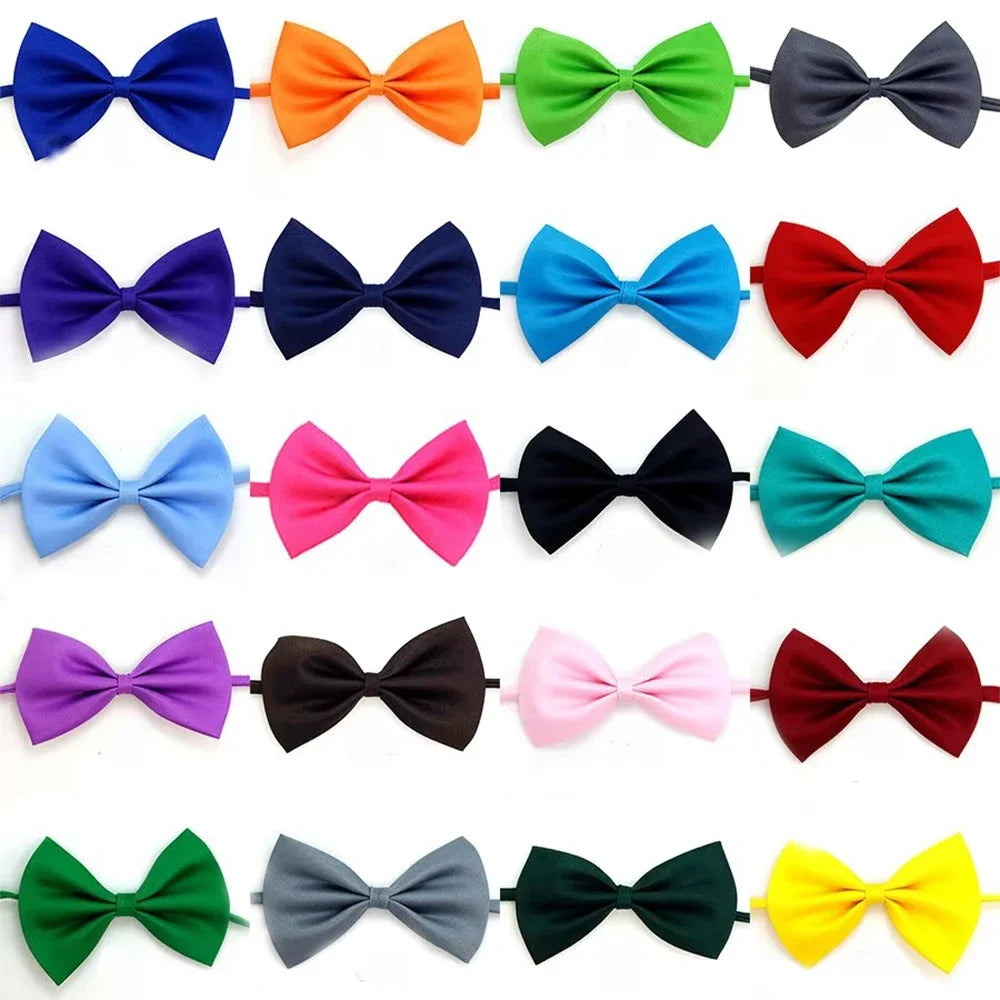 Colección de lazos ajustables de colores para perros y gatos en azules, naranjas, verdes, morados, rosas