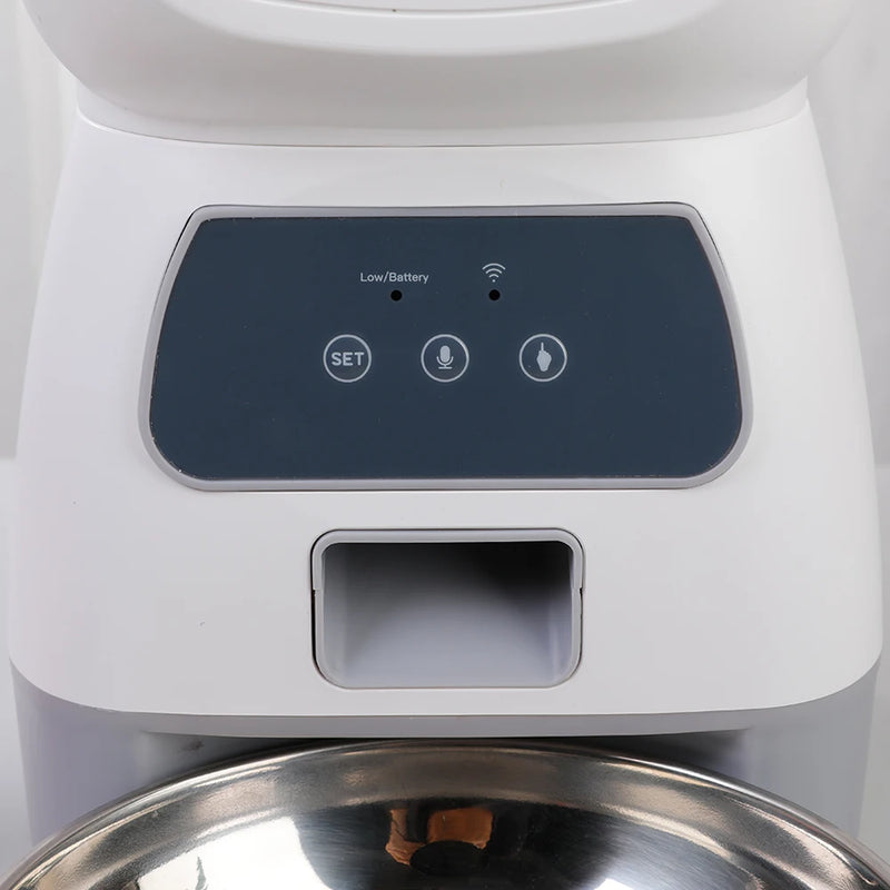 Dispensador de Comida para Mascotas con WiFi y Grabación de Voz