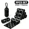 Dog Waste Bags with Dispenser - 8 Rolls, Leakproof and Odorless