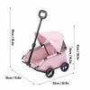 Foldable Pet Stroller with Sun Canopy