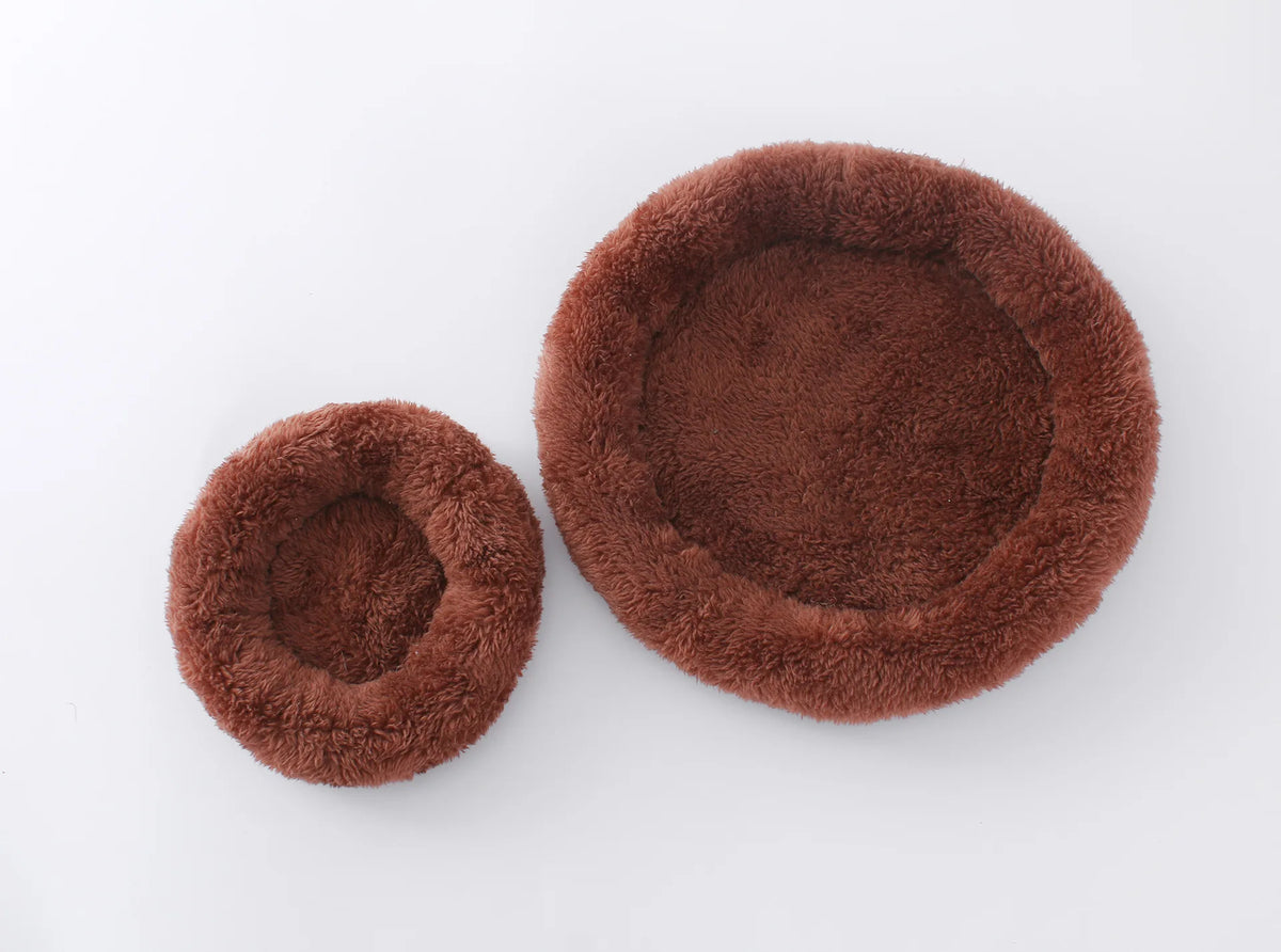 Plush Cozy Nest Bed for Small Pets