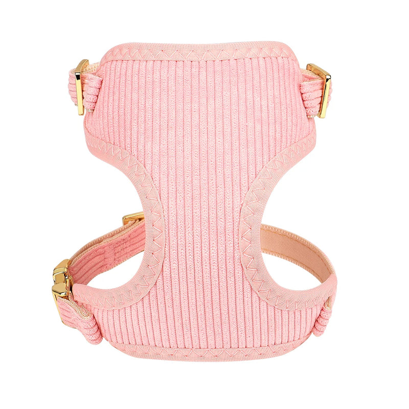 3-Piece Dog Collar Harness Leash Set with Bowknot