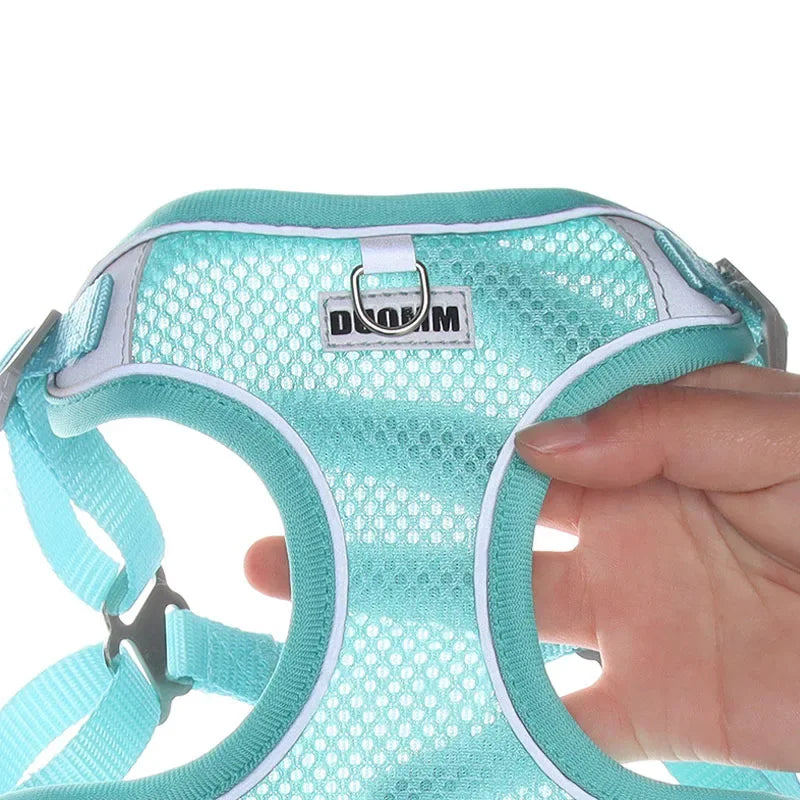 Dog Harness Leash Set with Reflective Strap for Small and Medium Dogs