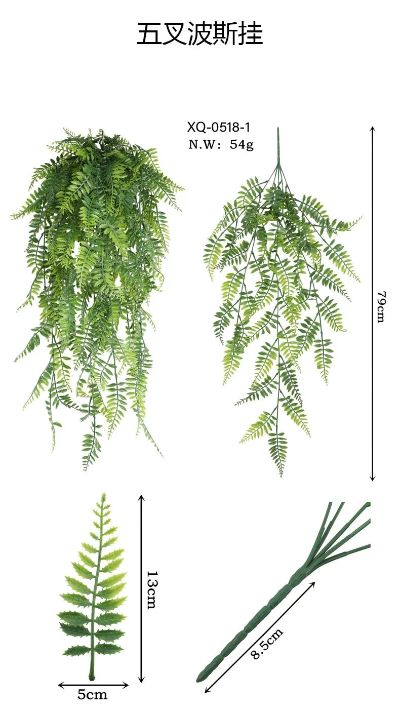 Artificial Persian Fern Hanging Vines for Home Decor