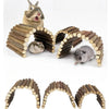 Natural Willow Branch Small Pet Chew Toy with Climbing Arch Bridge