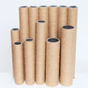 A collection of replacement sisal scratching posts for cat trees, cylindrical in light brown color.