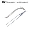 Stainless Steel Aquarium Tool Set with Scissors, Tweezers, and Shovel