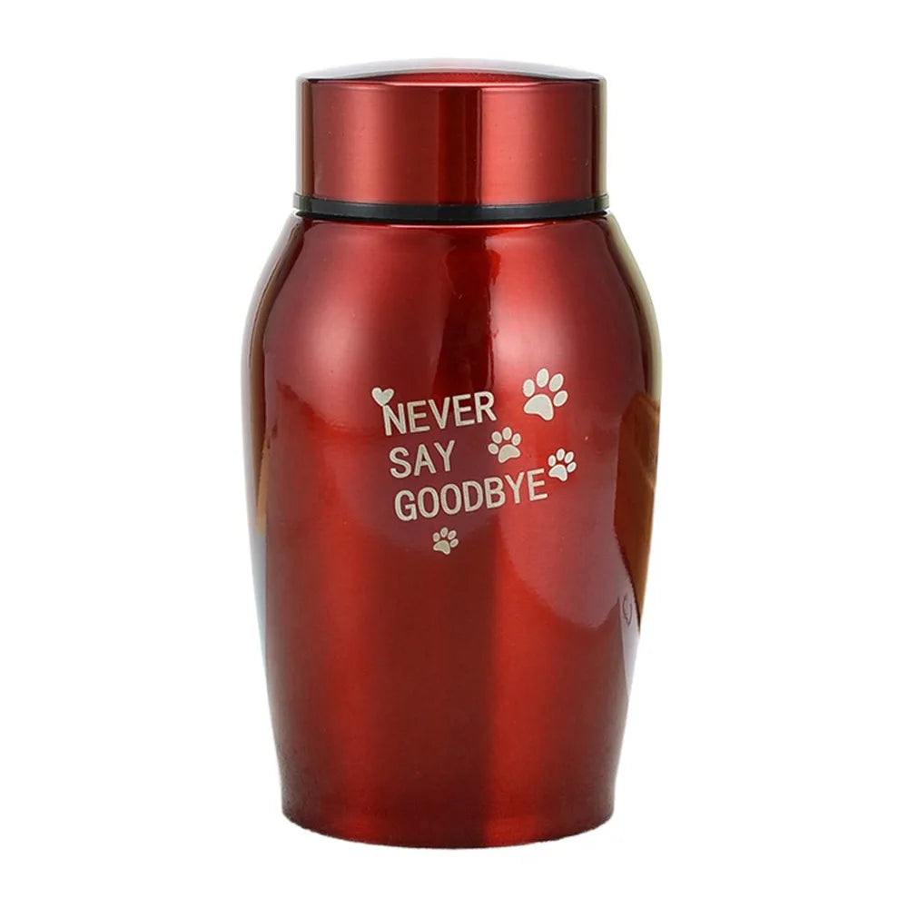 Pet Memorial Ashes Storage Box with Paw Print Lid