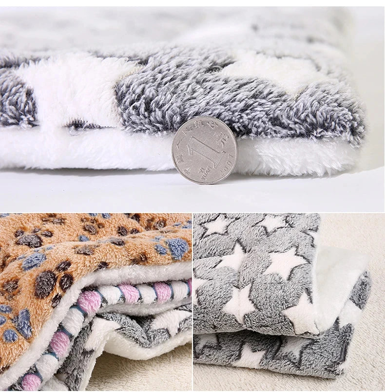 Tapis de Sommeil pour Animaux en Flanelle