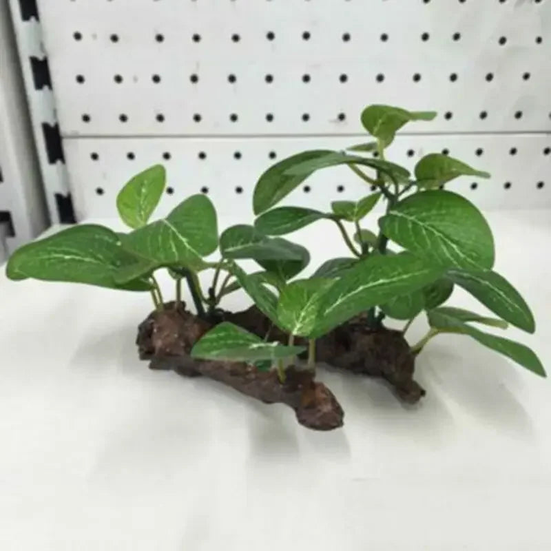 Artificial Aquarium Plant Decor - Turtle Tree Trunk Plastic