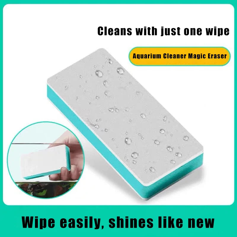Fish Tank Glass Cleaning Brush with Polishing Pad