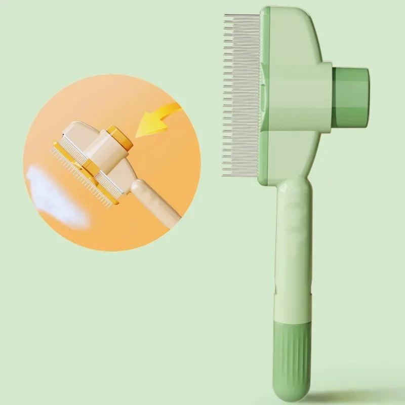 Self-Cleaning Pet Grooming Brush with Massage Pins