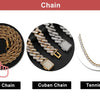 Custom Photo Medallion Pendant Necklace in 18k Gold Finish