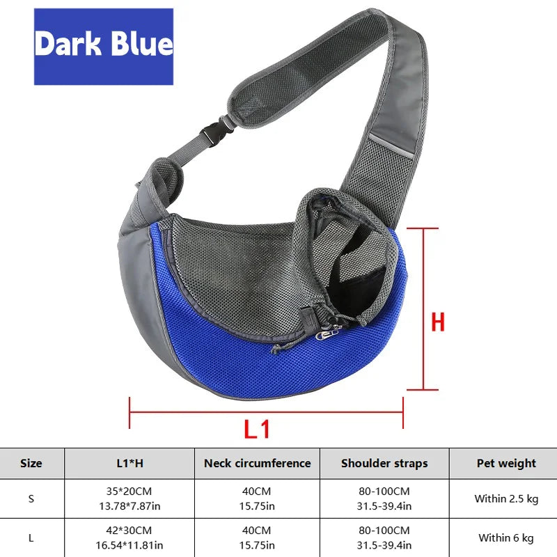 Breathable Dog Sling Carrier for Small Pets