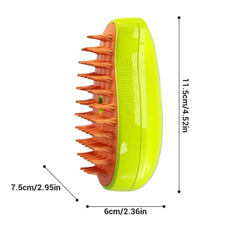 Brosse de toilettage à vapeur pour chats et chiens