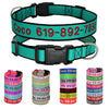 Personalisierte bestickte Nylon-Hundehalsband