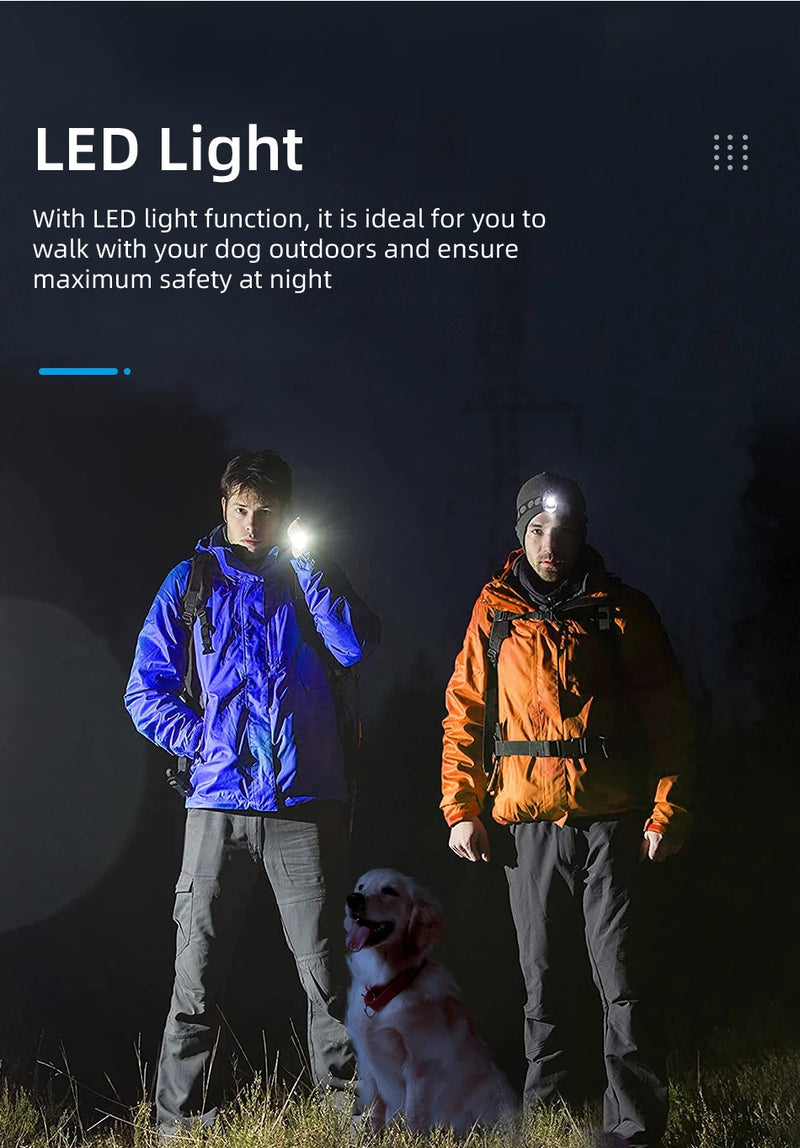 ROJECO Ultrasonic Dog Repeller with LED Flashlight - Rechargeable