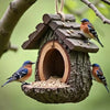 Tree Face Bird Feeder - Resin Tree Hugger Sculpture for Outdoor Garden