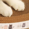 Grattoir pour chat en carton ondulé rond