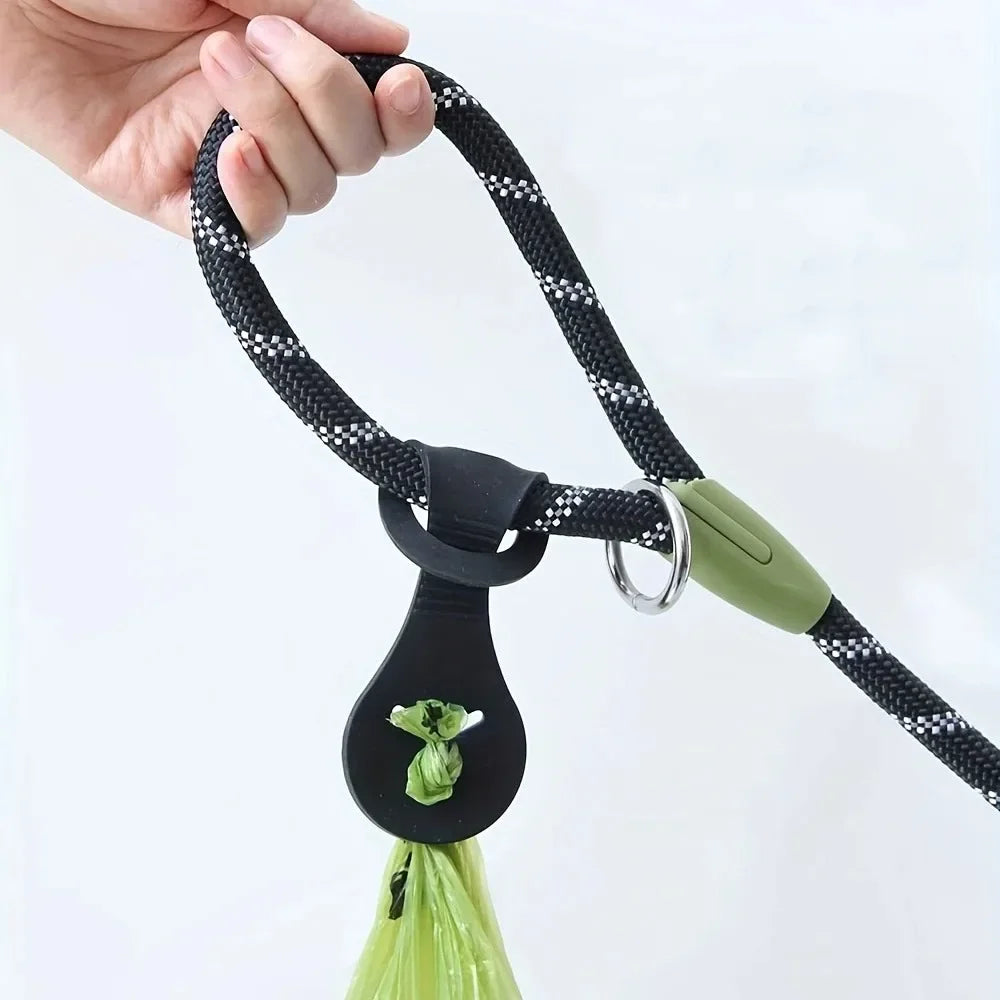 Hands-Free Silicone Dog Poop Bag Holder with Clip
