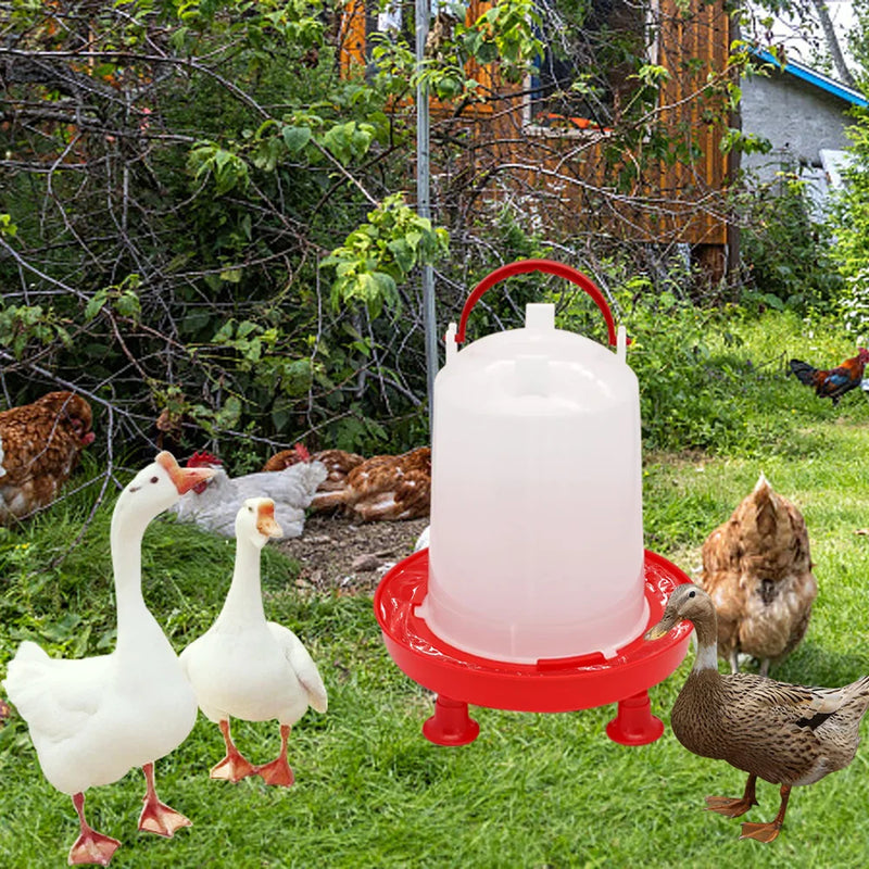 1.5kg / 3L Automatic Chicken Feeder and Drinker with Leg