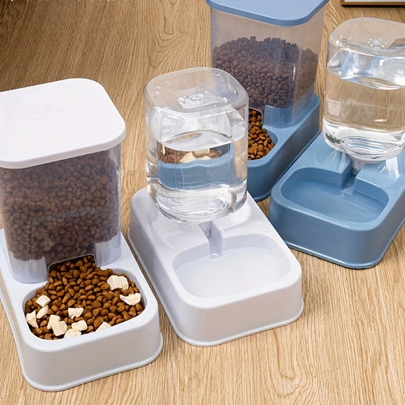 Automatischer Futterspender mit integriertem Wassernapf