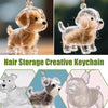 Pet Hair Keepsake Keychain – Memorial Pendant for Dog & Cat Fur